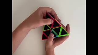 How to solve Pyraminx layer by layer method [upl. by Paulina]