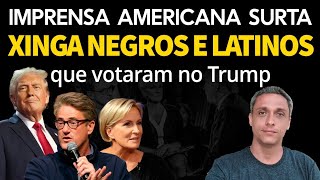 SURTARAM Imprensa americana xinga negros e latinos por terem votado no TRUMP [upl. by Zwart634]