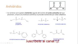 Nomenclatura de anhídridos [upl. by Notyard479]