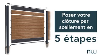 5 étapes pour poser votre clôture par scellement [upl. by Madelin]