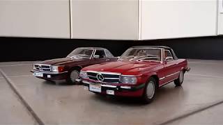 Mercedes Benz 118 R107 350SL Hardtop vs 300SL Softtop US Version Norev comparison [upl. by Cressy]