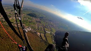 PARAGLIDING IN SEMONZO  BASSANO DEL GRAPPA ITALY [upl. by Keraj]