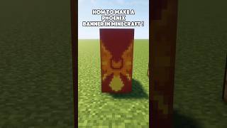 How to make a Phoenix banner in Minecraft  minecraft banner gaming thegoldflash [upl. by Ramsay5]