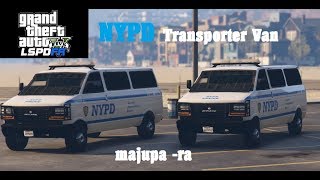 GTA 5 LSPDFR  NYPD Transporter Van from NYPD Emergency Pack Mod [upl. by Mano]