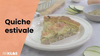 Une recette facile de quiche estivale au thon et courgette [upl. by Norreht759]