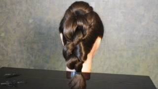 Прическа с узловым плетением Knotted braid hairstyle for long hair [upl. by Eerot755]