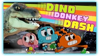 Gumball  Dino Donkey Dash  The Amazing World Of Gumball Games [upl. by Oibaf]