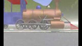 3D train animation [upl. by Hayifas418]