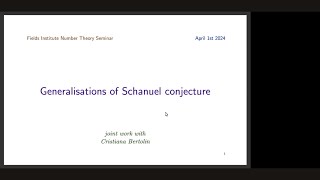 Generalisations of Schanuel conjecture [upl. by Flanigan1]