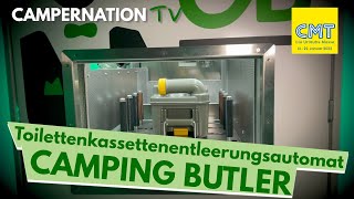 Camping Butler  Der vollautomatische Campingtoilettenkassettenentleerungsautomat  CMT 2023 [upl. by Hesther]