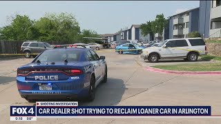 Car dealership owner shot trying to reclaim loaner car in Arlington [upl. by Pontius]