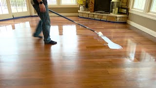 How To Apply Polyurethane To Wood Floors [upl. by Gomez105]