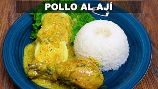 POLLO AL AJÍ FÁCIL Y DELICIOSO  COCINA PERUANA  Sabor Peruano [upl. by Anavlis515]