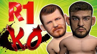 Kelvin Gastelum vs Michael Bisping Highlights  R1 KO [upl. by Floria381]