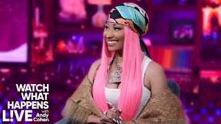 Nicki Minaj Rates Real Housewives Fashion  WWHL [upl. by Sredna]