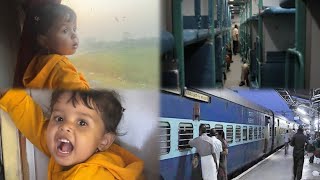 24 hrs in Train 🚂 with Toddler 2yrs firstvlog subscribers challenge [upl. by Manoff]