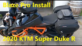 PRO BLAZE H saddlebag install on 2020 KTM 1290 Super Duke R [upl. by Inilahs]