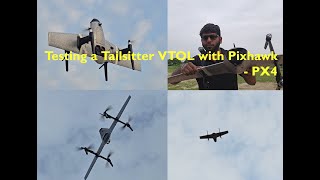 Testing a Tailsitter VTOL with Pixhawk Flight Controller [upl. by Sarita]