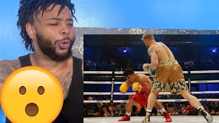 Jake Paul vs AnEsonGib HIGHLIGHTS  Reaction [upl. by Suivat681]