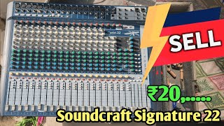 soundcraft signature 22 for sell second hand  mixer for sell [upl. by Erapsag]