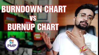 Burndown Chart vs Burnup Chart  Burndown and Burnup Chart in Agile [upl. by Eliason]