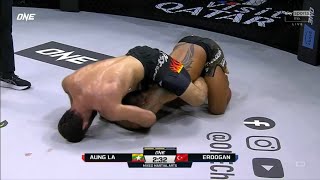 FULL FIGHT  AUNG LA N SANG VS SHAMIL ERDOGAN  ONE 168 [upl. by Aknaib]