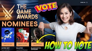 How to vote for The Game Awards 2024  the game awards 2024 voting [upl. by Chapland509]