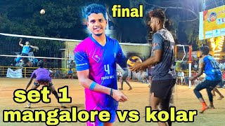 HULIGI FINEL MATCH MANGALORE VS KOLAR RAKI YASHWANT PAKSHI NIKHIL PRAFUL SET 1 [upl. by Peirce]