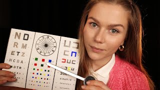 ASMR Colour Blind Test amp Eye Exam RP Soft Spoken Personal Attention [upl. by Philcox]