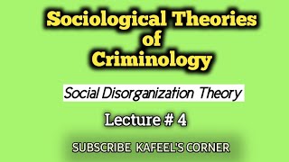 Sociological Theories Criminology  Social Disorganization Theory  CSS [upl. by Lexy]