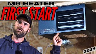 Starting The Mr Heater 50k BTU Heater For The First Time [upl. by Syla]