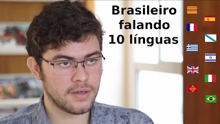 Brasileiro falando 10 línguas NatalRN [upl. by Ahsertal183]