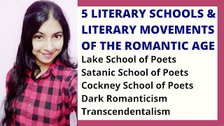 5 Literary Schools and Literary Movements of the Romantic Age  Lake Poets  Transcendentalism [upl. by Ocirled]