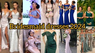 Stylish Bridesmaid Dresses for Wedding  Satin Evening Gowns  Prom Dresses  Mermaid Dresses [upl. by Eatnahs762]