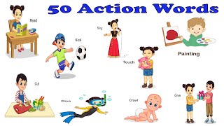 Action words for kidsLearn action words50action words for kidskids vocabulary [upl. by Irrak]