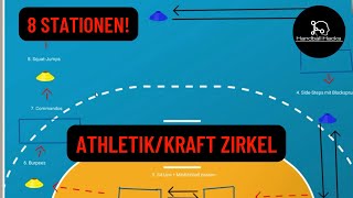 Abwechslungsreicher AthletikKraft Zirkel mit wenig Equipment [upl. by Fawn709]