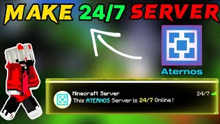 How To Make Your 247 Minecraft Server😍Aternos Free  minecraft make247 aternos minecraftserver [upl. by Eriuqs102]