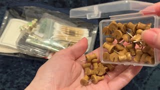 a bag of random things ASMR  wooden sounds stickers plastic crinkles amp more [upl. by Neibaf]