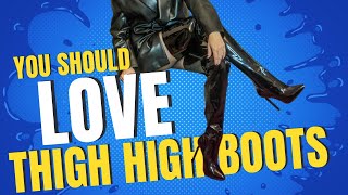 Falling in love Thigh high boots try on 2024 fashion boots luxury heels [upl. by Shirleen]