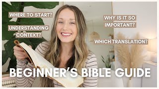 Beginners Guide to STUDYING the BIBLE What You Need to Know Tips for Reading Resources [upl. by Aloise63]