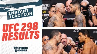 UFC 298 Results Alexander Volkanovski vs Ilia Topuria  UFC 298 Reaction and PostFight Show [upl. by Kumagai]