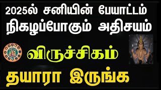 விருச்சிகம் ராசி சனிப்பெயர்ச்சி பலன் 2025 to 2027 Viruchigam Rasi Sani Peyarchi Palan 2025 to 2027 [upl. by Asyle]