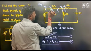 Nodal Analysis Problem in Tamil EC3251 Circuit Analysis Unit 1 DC Circuit Analysis Sem  2 [upl. by Jeffrey]