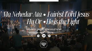 HEBREW WORSHIP from Israel  Fairest Lord Jesus  He is the Light Live [upl. by Suivatco]