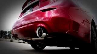 Infiniti Q50 37L V6 vs Dodge Challenger RT 57L V8  STREET RACE [upl. by Cinelli]