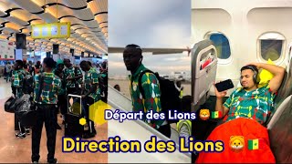 Départ des lions 🦁🇸🇳 direction Côte d’Ivoire 🇨🇮  Sadio Manè 😂 taquiné à l’aéroport [upl. by Ploch]