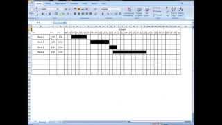 Excel Tutorial Make interactive visual schedule Gantt chart with one formula [upl. by Paine112]