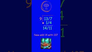 Division Math Tricks 137 divided by 9 for speed calculations maths math mathmushrooms division [upl. by Erdnoed]