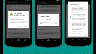 ANDROID MATERIAL DIALOGS [upl. by Inaffets389]