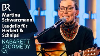 Martina Schwarzmann Laudatio für Herbert amp Schnipsi  Bayerischer Kabarettpreis 2024  BR [upl. by Mahmud]